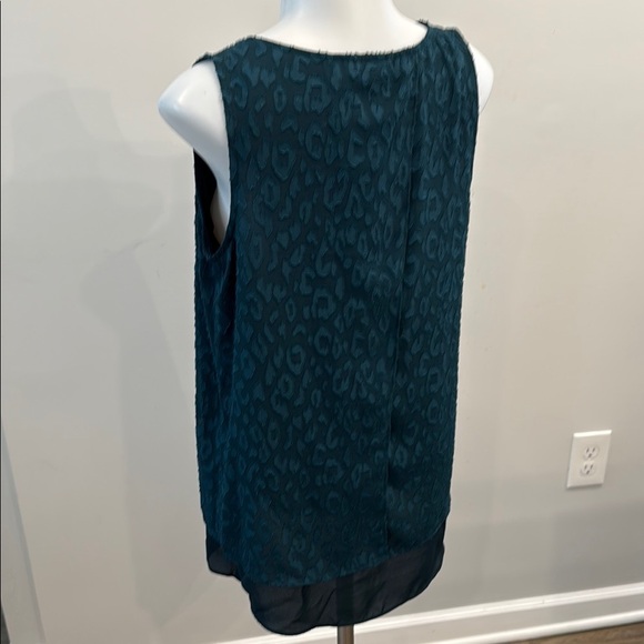 Apt 9 Small Green Blue Teal Sleeveless Print Sheer Under Layer Top - Picture 5 of 10